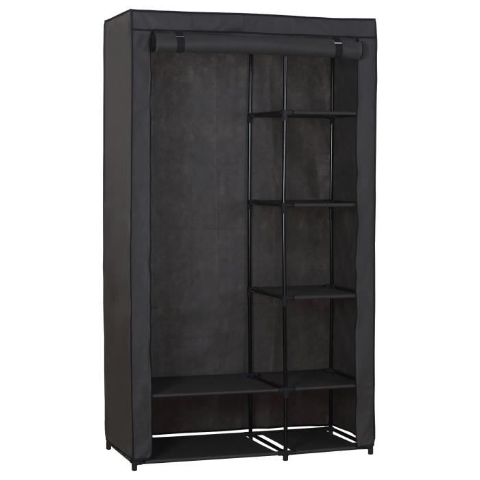 WOLTU Armoire de rangement en tissu, Penderie de chambre pliant