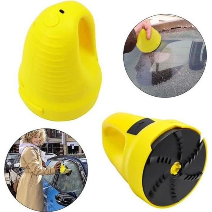 Grattoir à Glace Voiture – Lame Silicone 14cm Réglable – Contact Maximum Pare-brise – Sans Rayure – Poignée Ergonomique