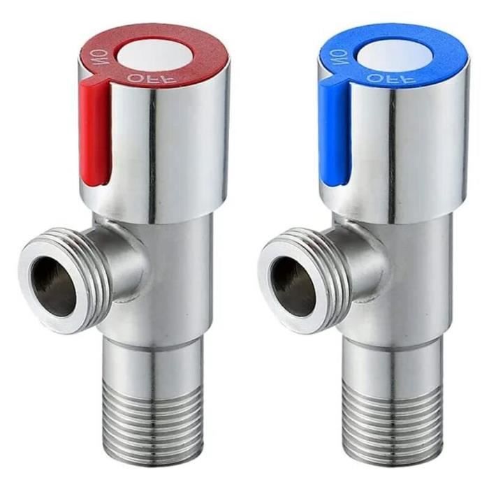 Vanne Cuivre 3 Voies Angle 12.7mm Pour Climatiseur - Raccord Sans Soudure, Corps Carré