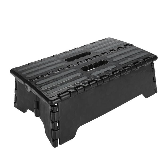 Escabeau Pliable Portable - Capacité 136 Kg - Dimensions 38x22x13 Cm - Pour Salle De Bain, Voiture, Voyage - Personnes Âgées, Enceintes