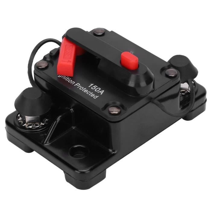 Disjoncteur Manuel 50A étanche IP67 – 12V/24V – Pour Voiture, Bateau, Camping-car – Protection Double Batterie