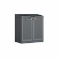 Keter Armoire de recyclage Moby Compact Recycling System Gris graphite-1