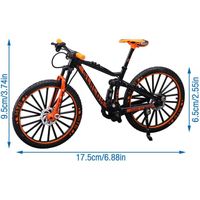 Mini Vélo De Doigt 1:8 – Pliable, Ultra Réaliste, Rouge – Super Déco Et Cadeau
