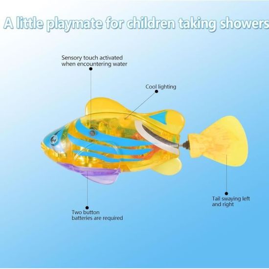 Jouets De Bain Pour Bébé En Forme De Poisson Rouge - Jouets D'Été Pour Piscine Et Salle De Bain