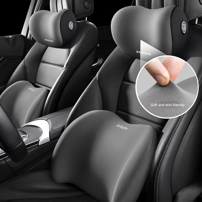 Qiilu Coussin Appuie-Tête Voiture Respirant pour Support de Tête et de