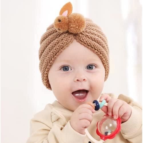 Lot De 4 Turban Bonnet Bébé Fille Garcon Naissance Lapin Hiver Chuad Coton  Doux Chapeaux Bandeau Cheveux Serre Tête Accesso[x9896] - Cdiscount Au  quotidien