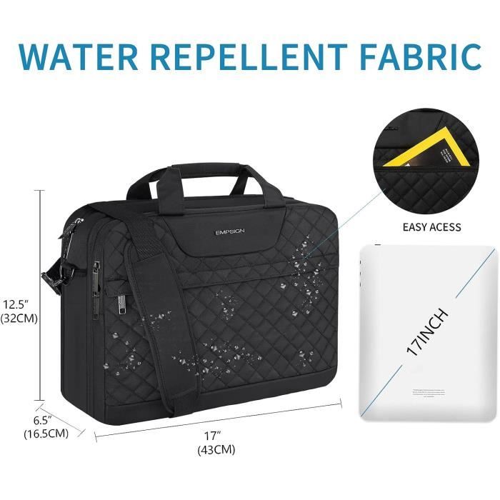 Sacoche Ordinateur Portable 17 Pouces Impermeable Mallette Sac Pc Tablette Ordinateur Cartable Sac A Bandouliere Porte Docum H75 Cdiscount Bagagerie Maroquinerie