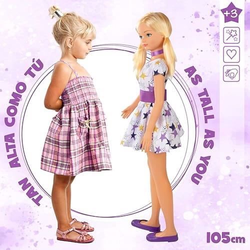 Falca poupée ado 105 cm filles bleu - Cdiscount Jeux - Jouets