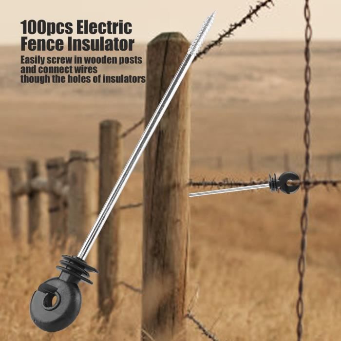 Lot De 3 Mandrins De Perceuse Pour Clôture Électrique - Pour Isolateurs à Vis Sur Poteau Bois