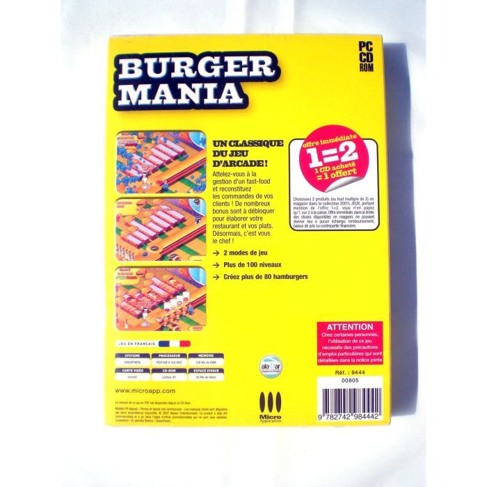 Burger mania - Cdiscount Jeux vidéo