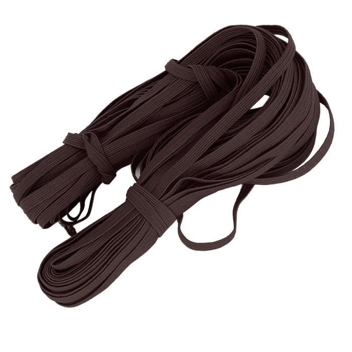 Corde Élastique Pour Masque - 100 Pièces Avec Boucles Réglables Noir - DIY Et Couture