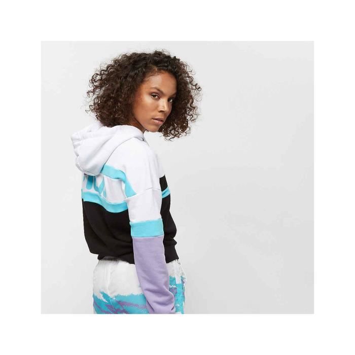 Sweat Capuche Femme Fila Ella Hoody Noir Noir Cdiscount Pret a Porter