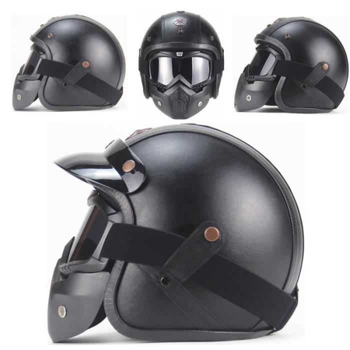 Casque moto avec masque outlet