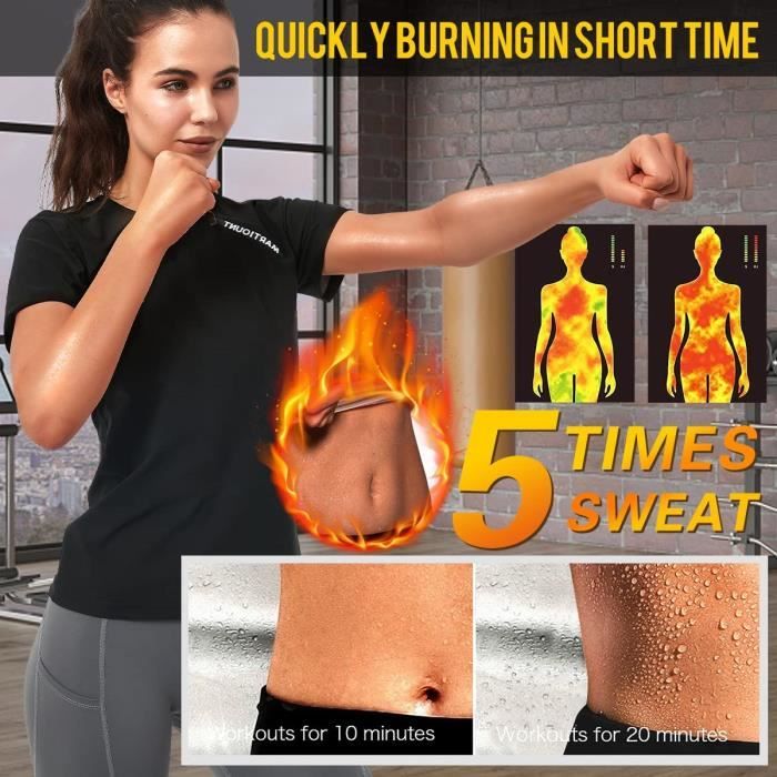 Combinaison Sauna 3 En 1 Pour Femme - Manches Longues - Vêtement De Sudation Pour Perte De Poids Et Sport - 5