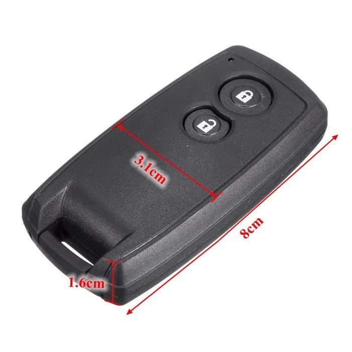 Acheter Étui en Silicone à 2 boutons pour clé télécommande de voiture Suzuki Swift Grand Vitara SX4 Scorss XL-7