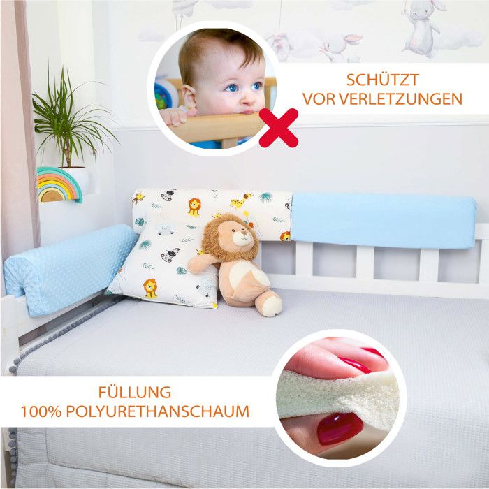 Tour de lit bebe protection enfant 70 cm - contour de lit bébé