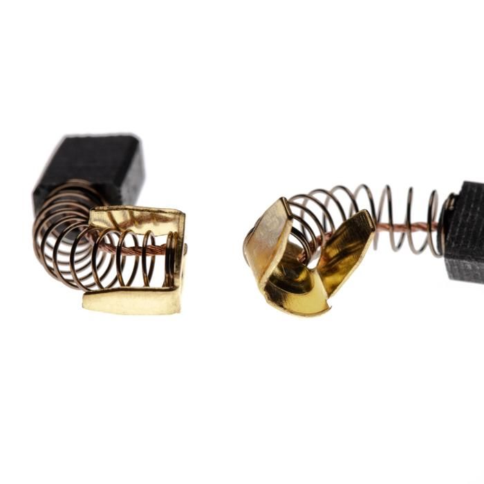 Vhbw 2x Balais De Charbon Pour Moteur 6 X 8 X 18mm Compatible Avec Black & Decker P8016C Typ 2, P8020, P8021A Typ 1 Outil électrique
