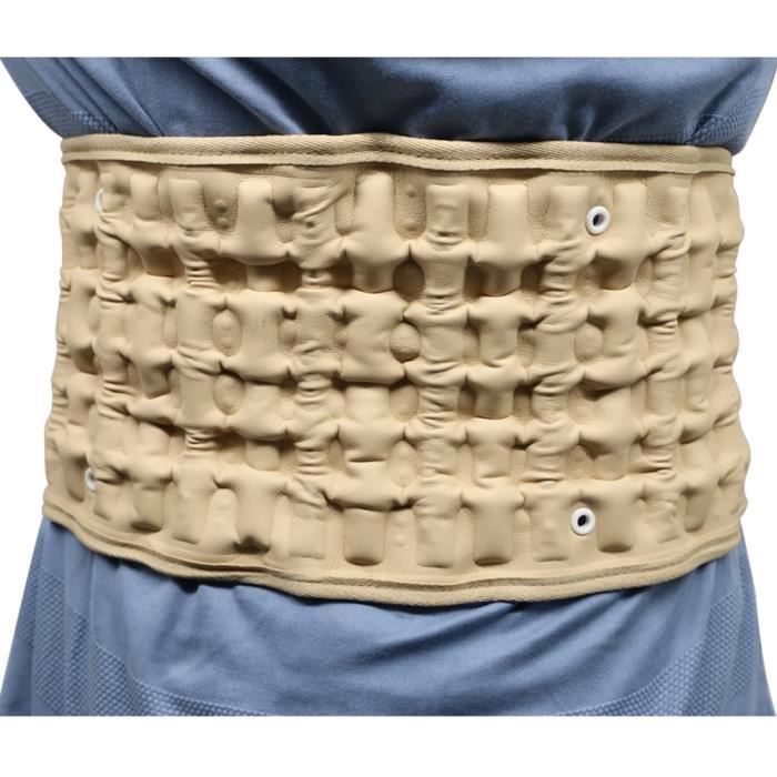 Zerodis Ceinture gonflable lombaire Ceinture dorsale de décompression,  soutien de la colonne lombaire, parapharmacie roulant