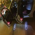 2x éclairage de lumière de la porte LED pour la lumière porte de voiture Audi logo de projection   pc943-2
