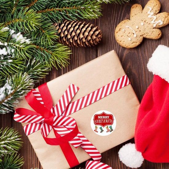 120 Autocollants étiquettes Cadeaux Noël - 12 Motifs Festifs (Père Noël, Bonhommes De Neige...), Pour Emballage Et Décoration
