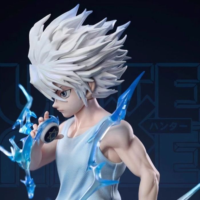 Huawealthy Figurine Killua Zoldyck PVC 18 Cm – Pose Dynamique De Course, Décoration Anime Pour Bureau Ou Collection