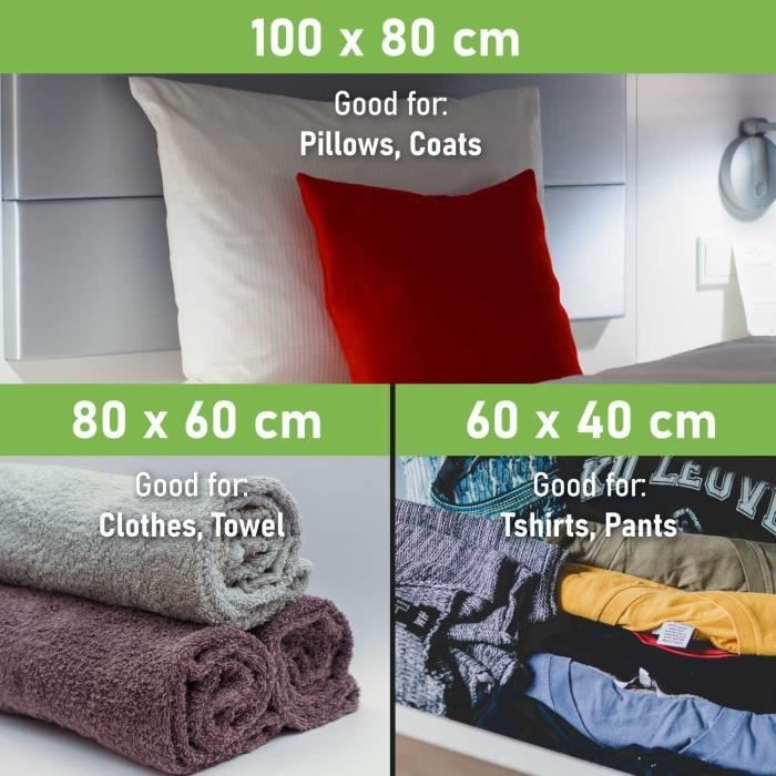 Sac De Rangement Sous Vide Par Lot De 6 Housse Aspirable 3 Tailles Pour Vetements Couettes Literie Oreillers Avec Pompe Gr Cdiscount Maison