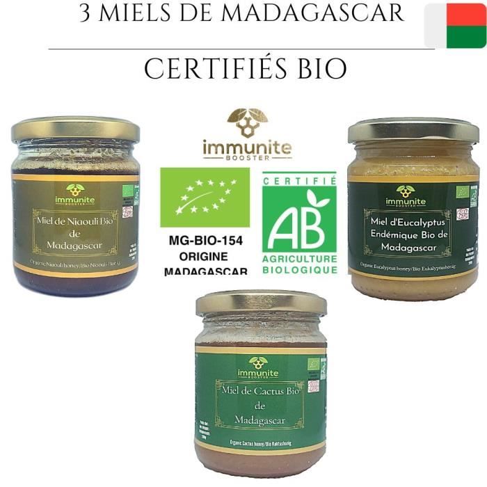 Miel d'Eucalyptus BIO de Madagascar