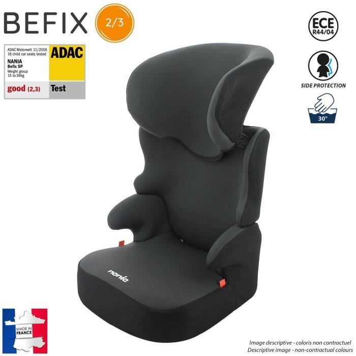 Rehausseur enfant BEFIX groupe 2/3 (15-36kg) - 4 étoiles ADAC