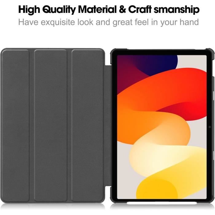 Housse Magnétique Ultra Fine Pour Xiaomi Redmi Pad 2 Pro 12.1 Pouces - Support Intégré Et Veille Automatique