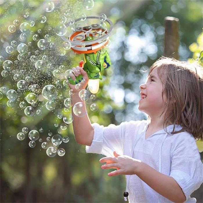 Machine à Bulles Dinosaure Pour Enfants – Auto-ventilée, Pour Jeux Extérieurs, Fêtes Et Mariages – Cadeau Rigolo