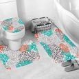 Abattant Wc,3 pièces housse de siège de toilette antidérapant échelle de poisson tapis de bain salle de bain cuisine tapis - Type E-3