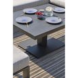 Ensemble repas de jardin - PARIS GARDEN - IBIZA-S1 - Table ajustable - Aluminium anthracite - 7 places-3