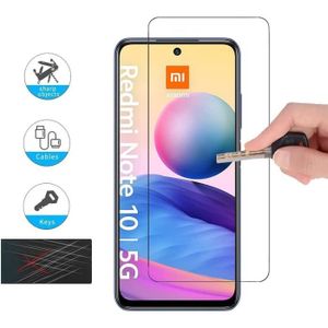 AICEK [2 Pack] Pellicola Protettiva Compatible Xiaomi Redmi Note 10 4G / Redmi Note 10S, Screen Protector Pellicola Protettiva in vetro temperato per Redmi Note 10S Vetro Trasparenza