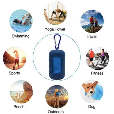 Lot De 2 Serviettes De Plage En Microfibre Beige Pour Adultes