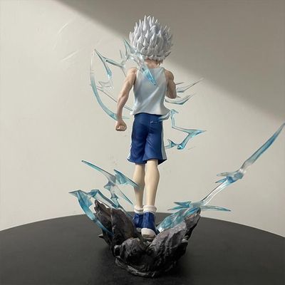 2 figurines d'anime GON-FREECSS & Killua Zaoldyeck Figurines d'action Statue PVC Position assise Modèle statique Ornement de bureau Cadeau 2 figurines d'anime GON-FREECSS & Killua Zaoldyeck Figurines d'action Statue PVC Position assise Modèle statique Ornement de bureau Cadeau