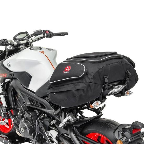 Sacoche De Selle Bagtecs X50 Pour Moto Guzzi Breva 1100 - Sac Arrière Noir - Neuf