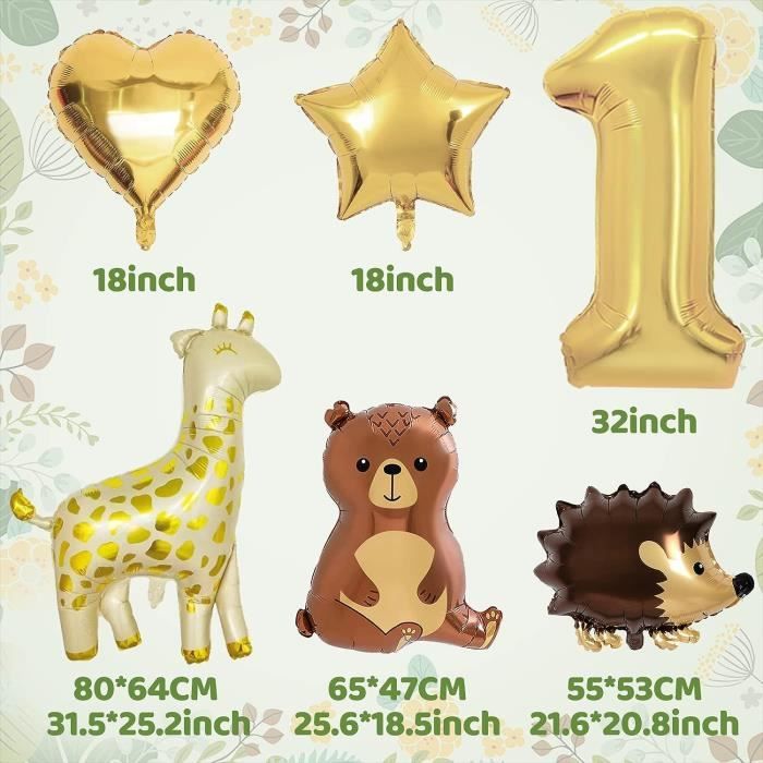 Couronne D'Anniversaire Bébé Lion - Chapeau Safari 'Wild One' Pour 1er Anniversaire, Décoration Fête Thème Animaux