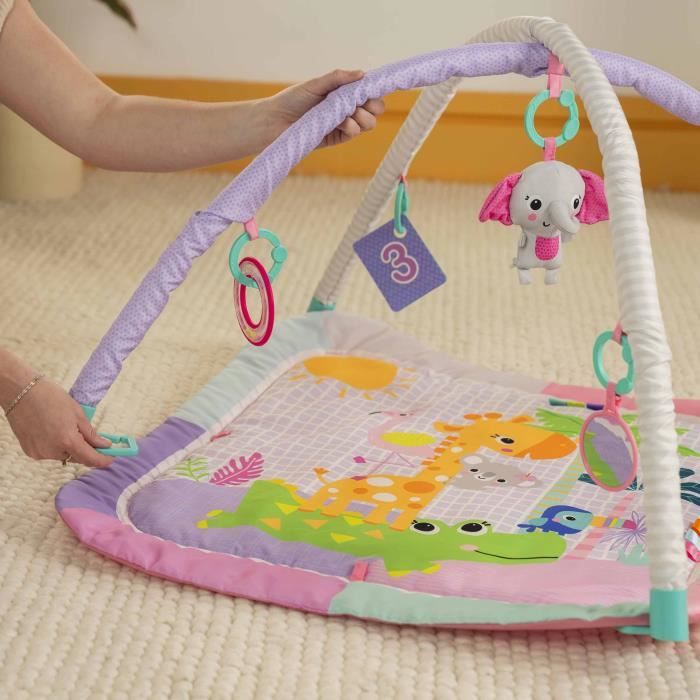 BRIGHT STARTS Tapis de sol éveil bébé évolutif pliable- Jungle