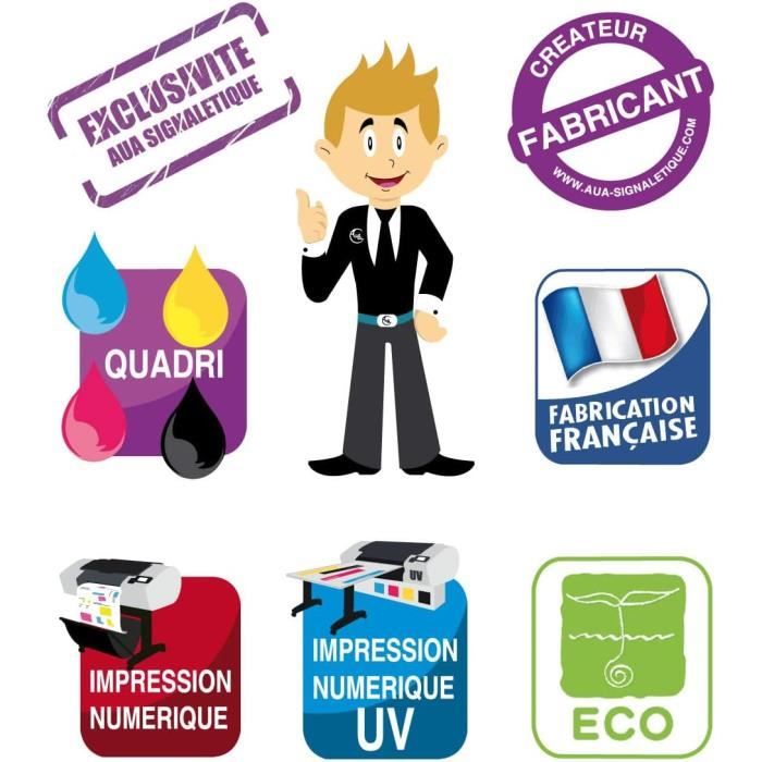 H336 Sign Panneau De Signalisation En Pvc Rigide Et Compact 1.5 Mm. (121 X 170 Mm ...