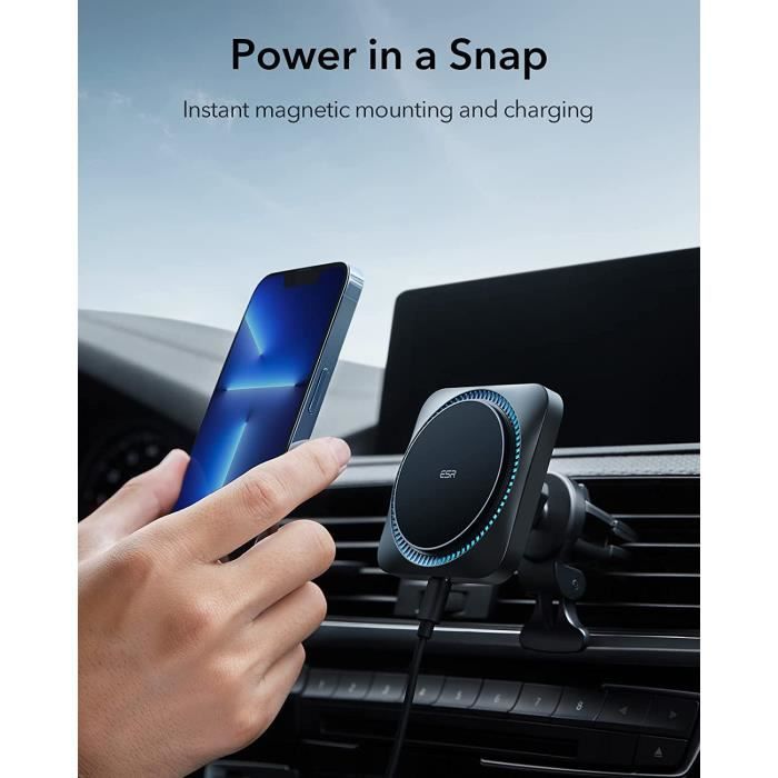 Chargeur sans fil magnétique de voiture Support de refroidissement pour  Iphone 14 Pro Max / samsung / huawei Quick Phone Wireless Chargers Support  de voiture