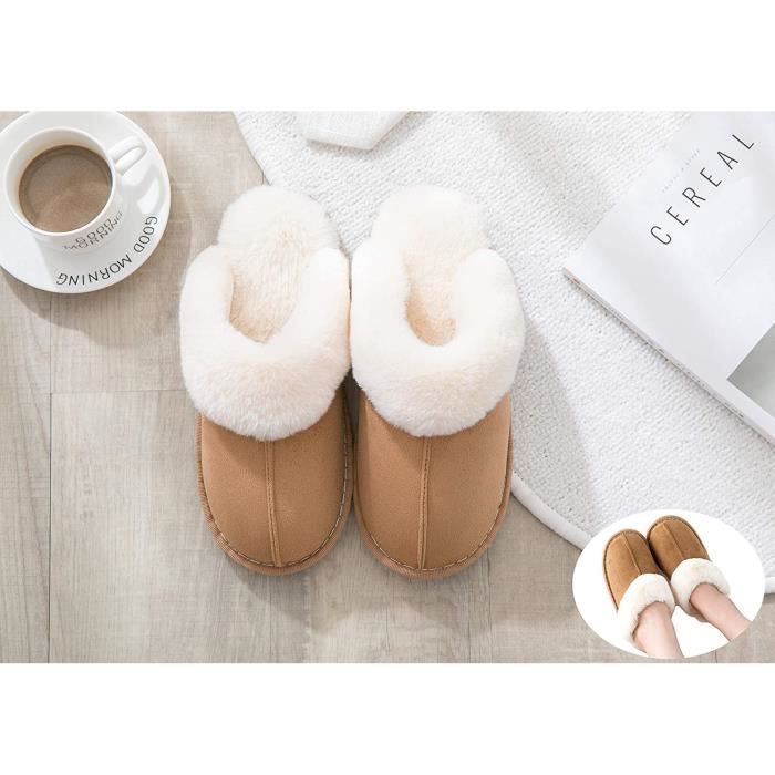 Chaussons personnalisés - Beige Nubuck mixte