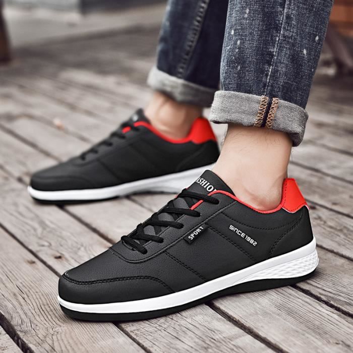 Basket Homme Noir Casual Chaussure Homme Chaussures de sport