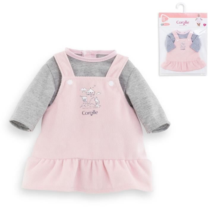 Tenue Neuve Faite Main Pour Poupée Corolle 20cm - Robe Et Chapeau En Dentelle