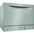Lave-vaisselle compact pose libre BOSCH SKS51E38EU - 6 couverts - 49 dB - A+ - Inox-0