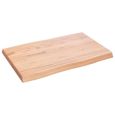 PLATEAU DE TABLE VENDU SEUL - BAO Dessus de table bois chêne massif traité bordure assortie - 7658797230723-0