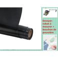 Simili Cuir Autocollant 150 x 40 Cm - NoirPatch de Reparation Cuir Surface Lisse - Adhesif Reparation Cuir Pour Canapés, Sacs à-0