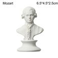 23 Mozart -Figurine de mythologie grecque, Mini Statue en plâtre, portrait, buste, pratique du dessin, artisanat, Sculpture en plâtr-0