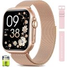 AIMIUVEI Montre Connectée Femme avec 1000mAh Batterie, 1.83" HD, 24H Fréquence Cardiaque/SpO2/Sommeil, 120+Sports/IP68 Podomètre,