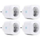 SWAREY Multiprise Connectée - Noname - 4 Prises - Compatible Alexa et Google Home - Étanche IP44 - Type F