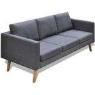 IAMS CHIEN Canapé moderne 3 places - HOME-3772 - Canapé droit fixe - Confortable - Contemporain